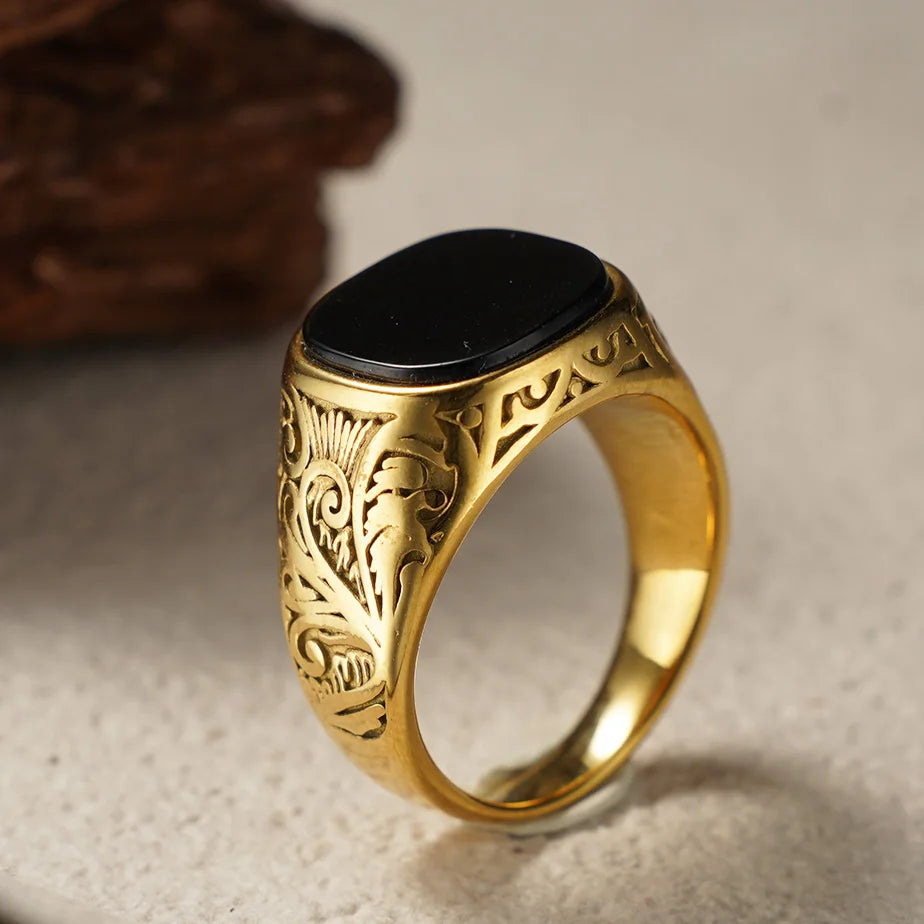 Tommy Gold onyx ring