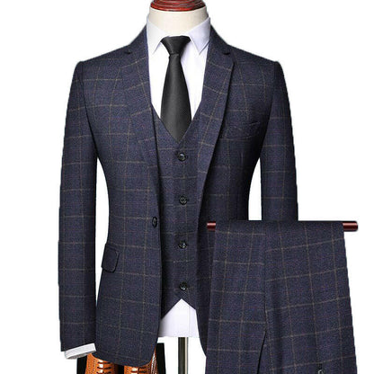 Navy Three-Piece Suit