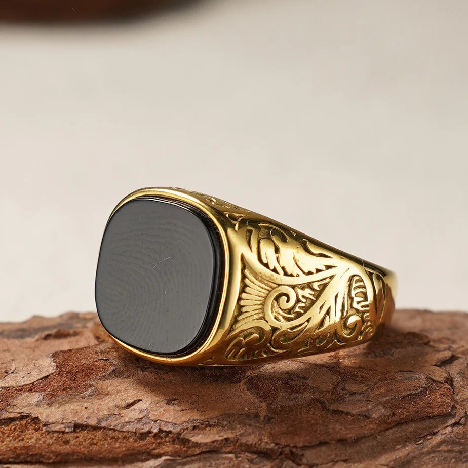 Tommy Gold onyx ring