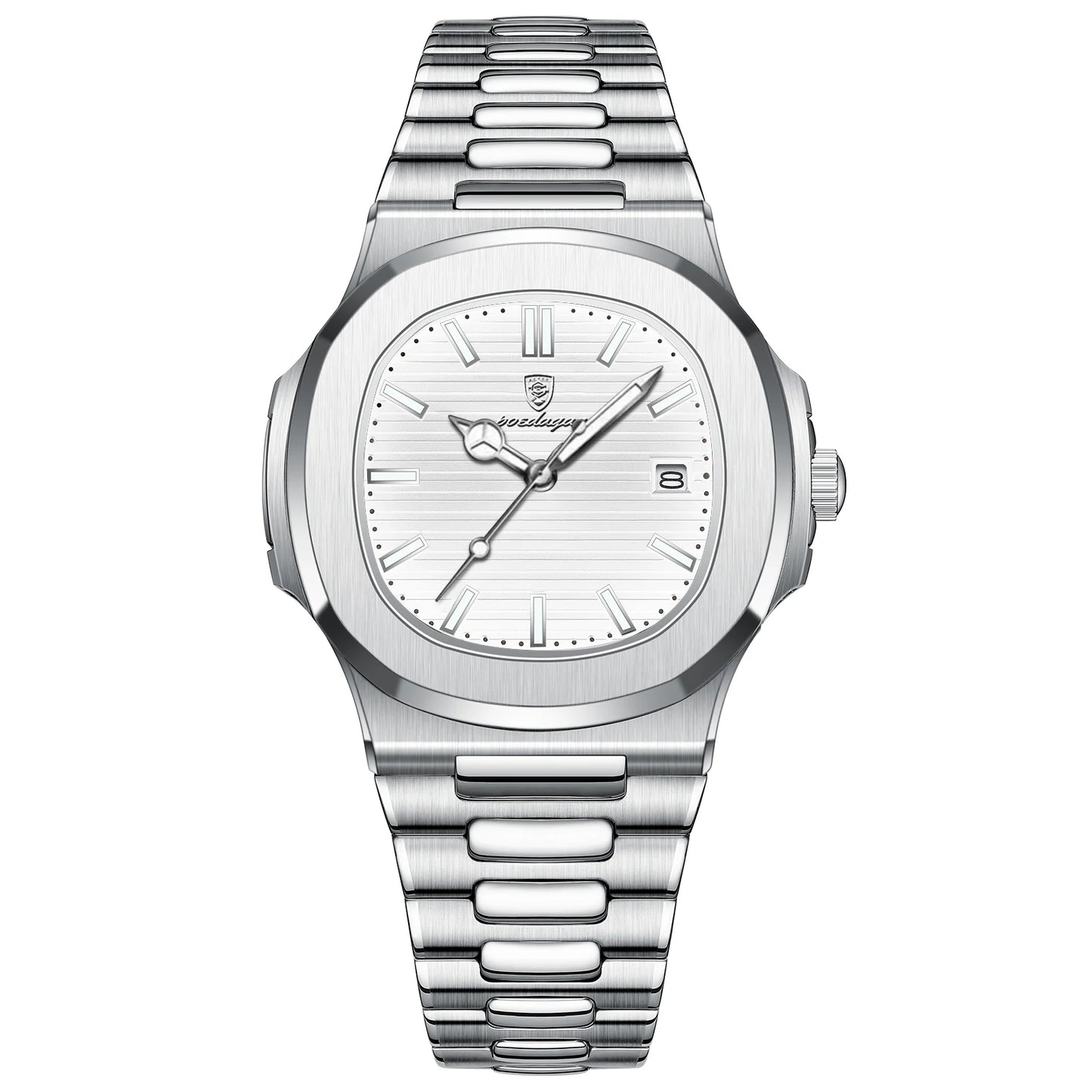 Luxury White Quartz Watch