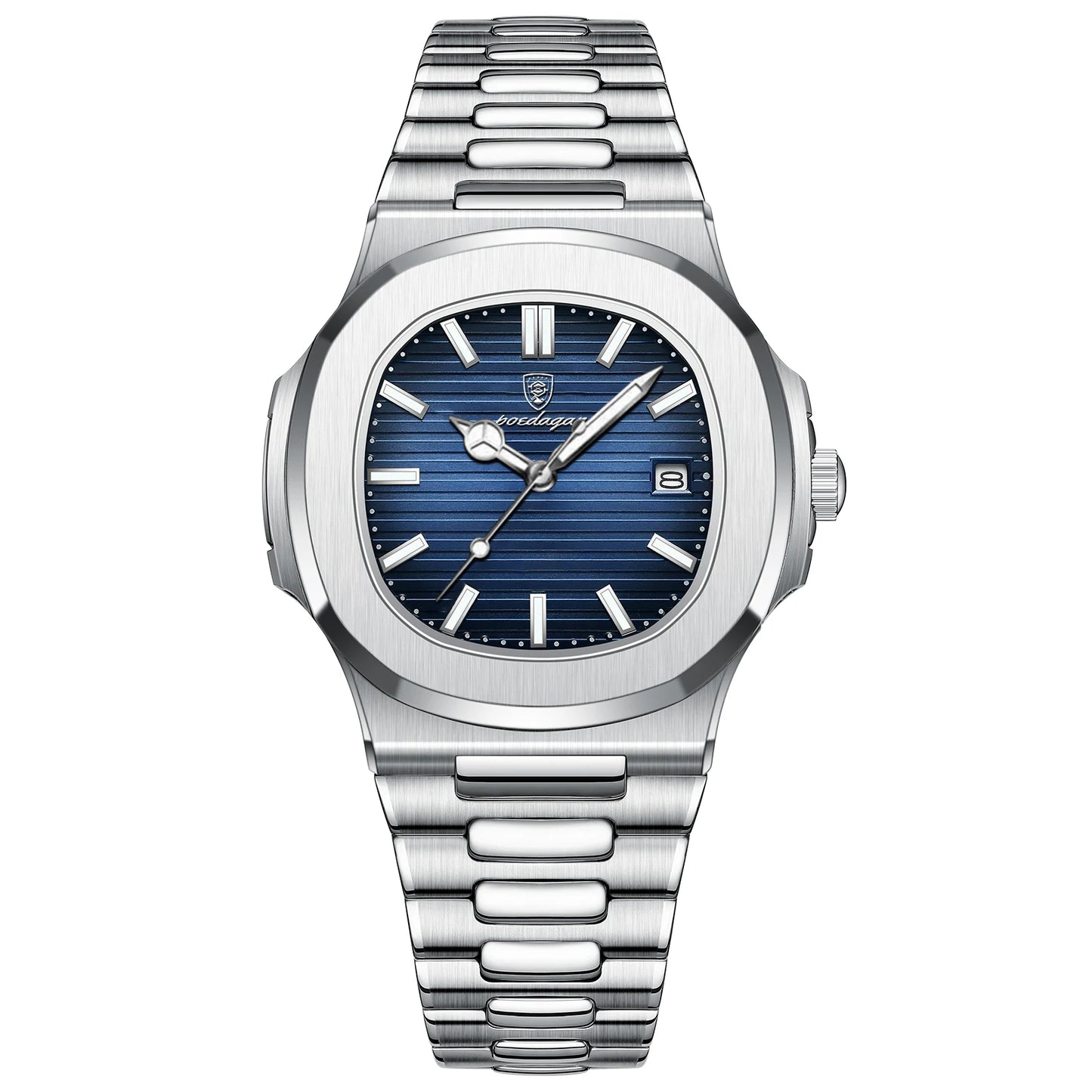Luxury Blue Quartz Watch