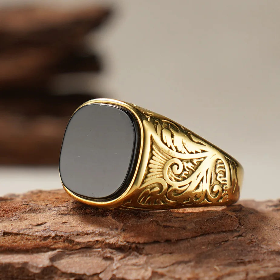 Tommy Gold onyx ring